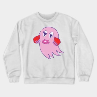 Gamer Ghost Pink Crewneck Sweatshirt